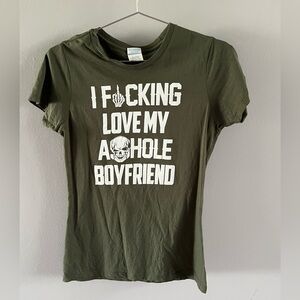 Graphic Olive Green T-Shirt